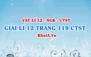 Giải Vật lí 12 trang 119 Chân trời Sáng tạo